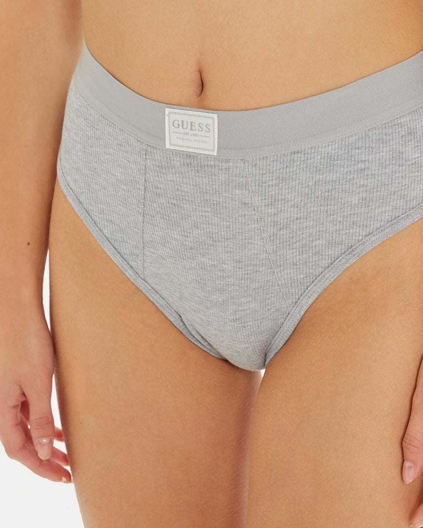 Guess Tessa High Waist Brazilian Külot Gj Medium Grey Heath