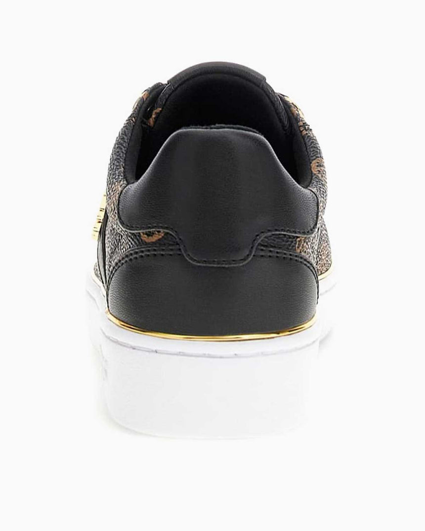 Guess Britz Kadın Logolu Sneaker Black Brown