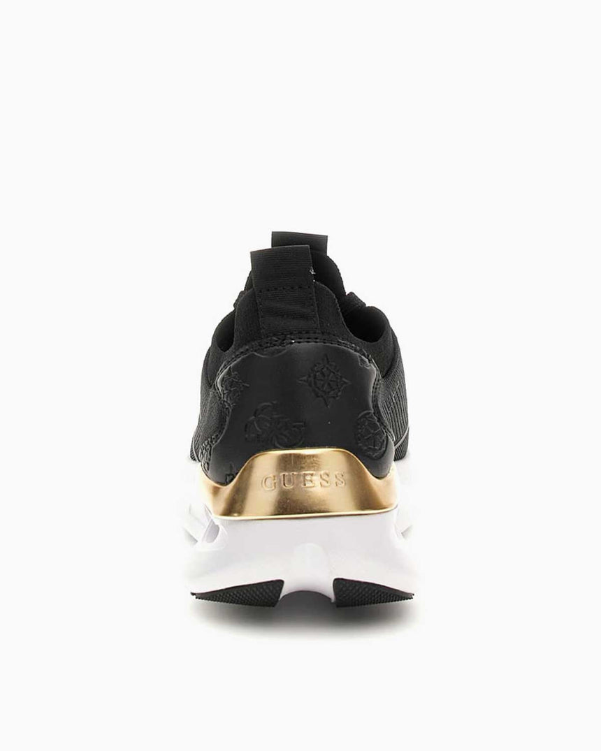 Guess Solite Gold Logo Detaylı Sneaker Black