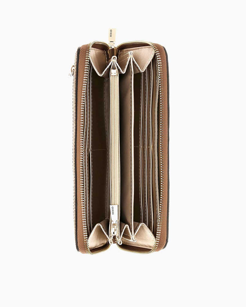 Guess Laurel Slg Large Kadın Cüzdanı Latte Logo