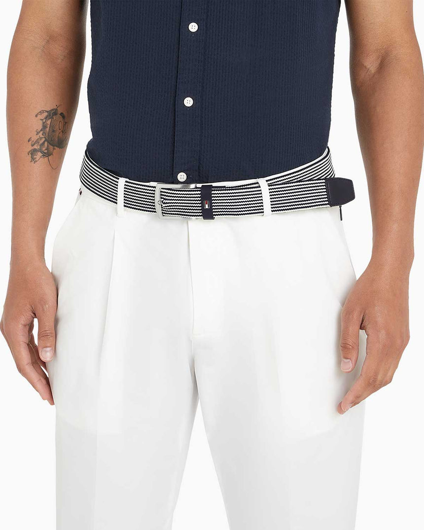 Tommy Hilfiger Denton Fixed Belt Kemer Space Blue