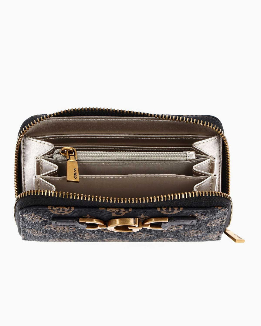 Guess Dagan Medium Monogram Cüzdan Mocha Logo