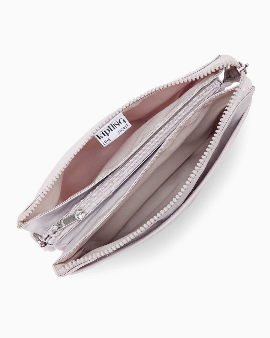 Kipling Riri Basic Elevated Çapraz Askılı Çanta Gleam Silver
