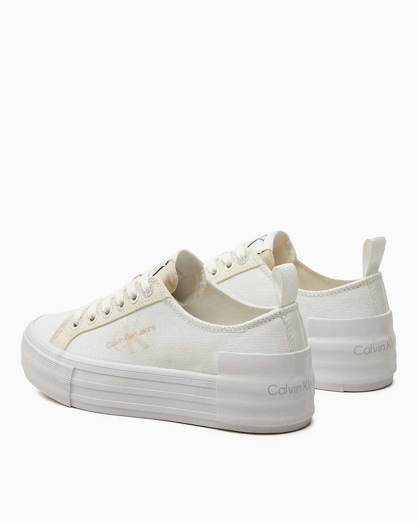 Calvin Klein Platform Low Top Sneakers Creamy White/White/Whisper Pink