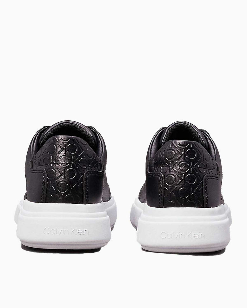 Calvin Klein Cupsole Lace Up Mono Sneakers CK Black