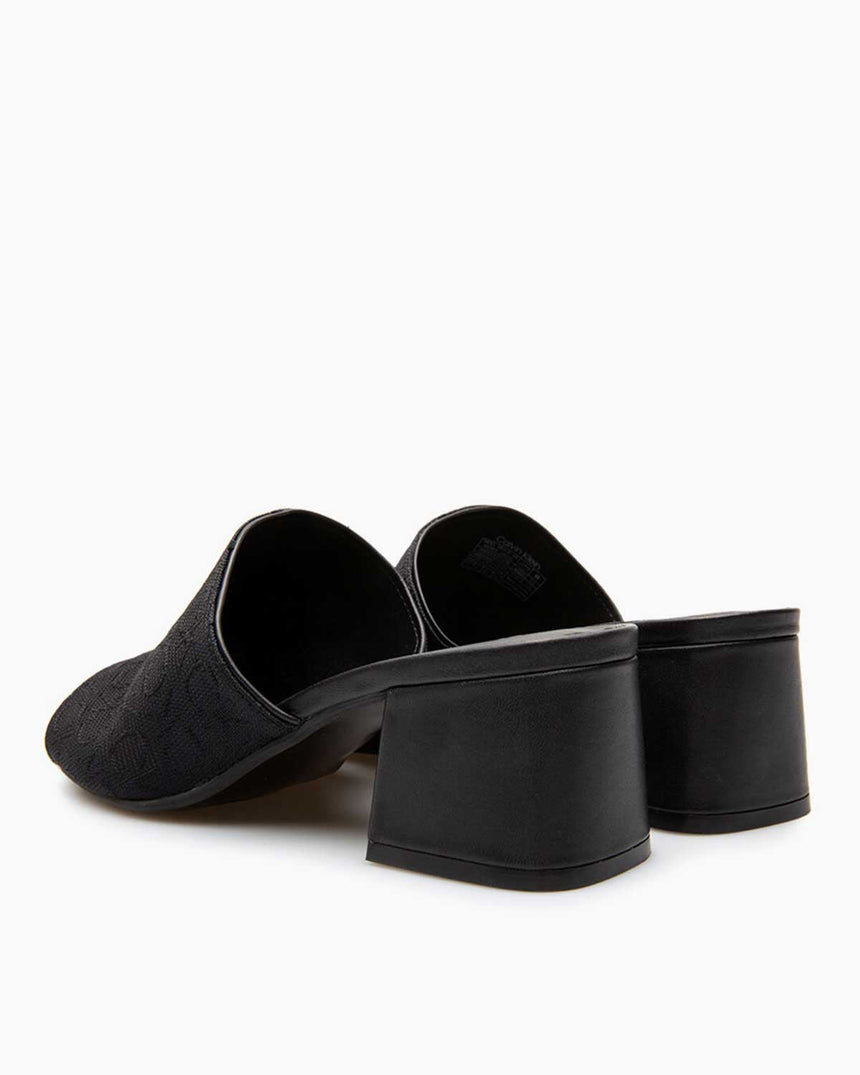 Calvin Klein Heel Mule 45mm Mono Jacq Kadın Sandalet Black