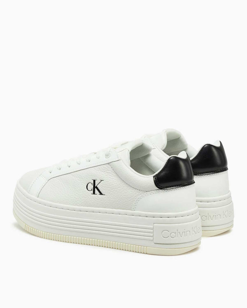 Calvin Klein Bold Flatform Lace Up Sneaker Bright White/Black