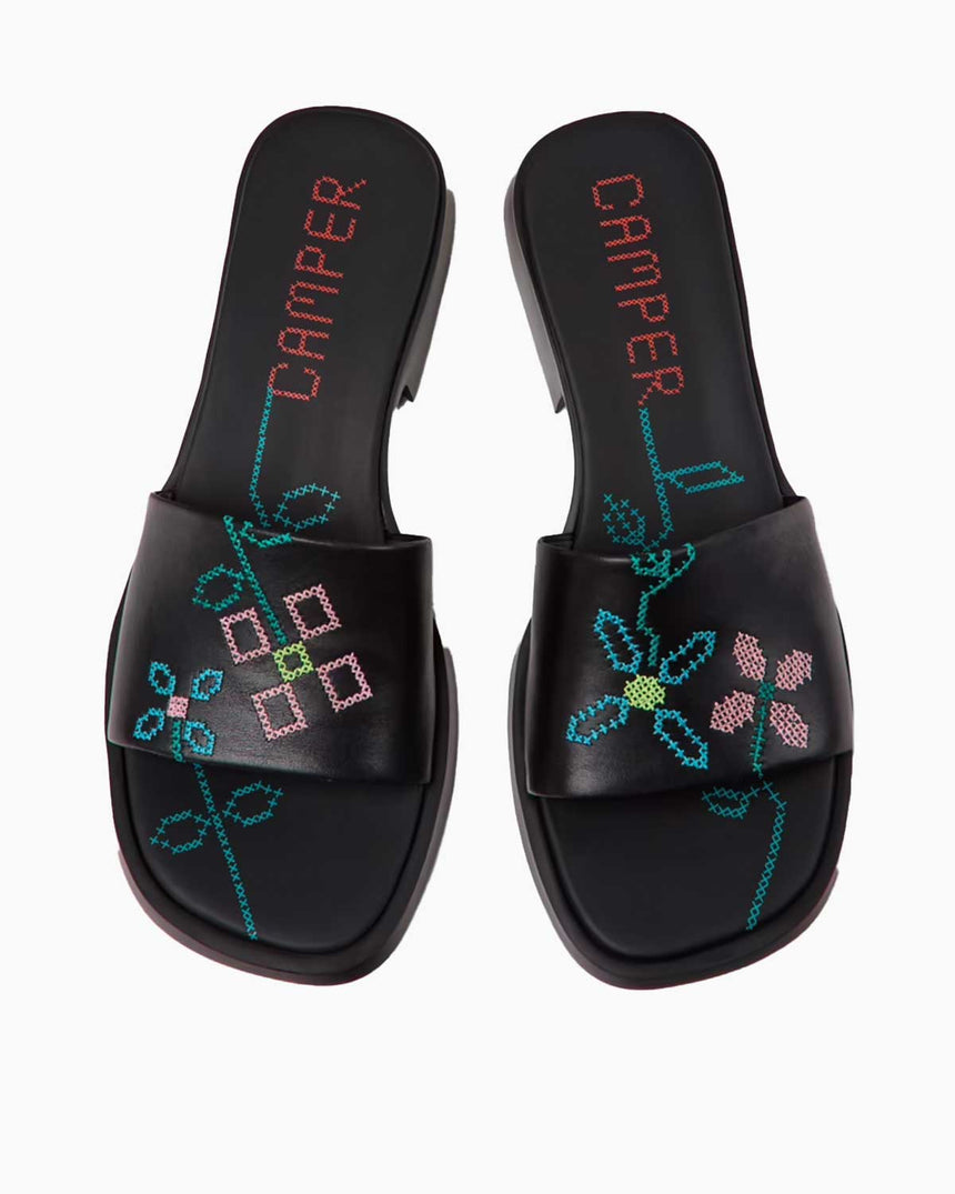 Camper Tws Deri Terlik Siyah