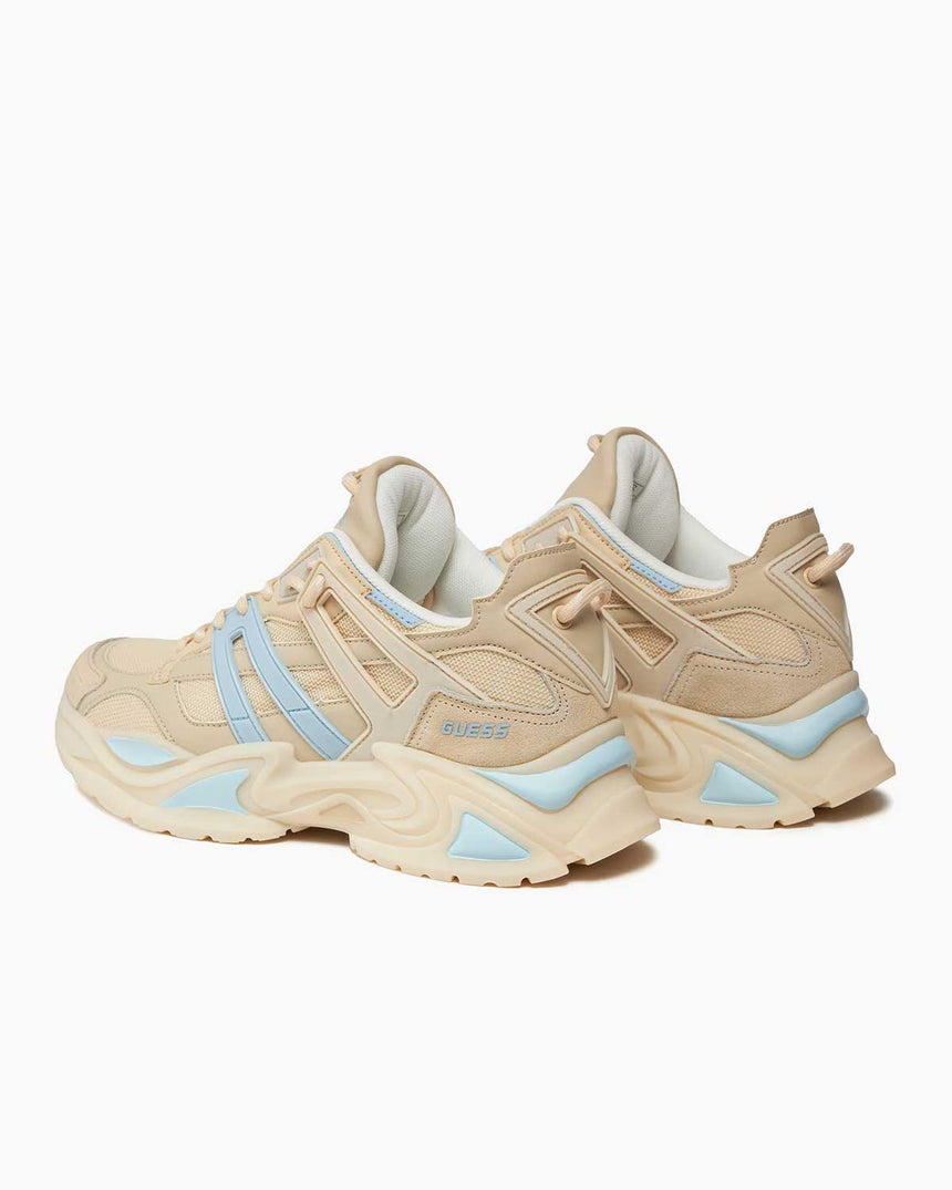 Guess Belluna Runner Sneaker Beige Blue