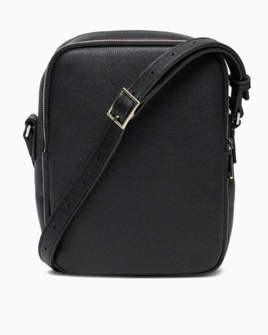 Calvin Klein Mikro Çakıl Desenli S Erkek Çapraz Askılı Çanta Black