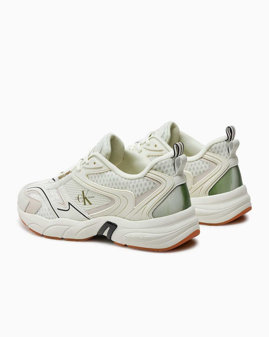 Calvin Klein Retro Tennis Low Top Sneakers Icicle/Eggshell/Black