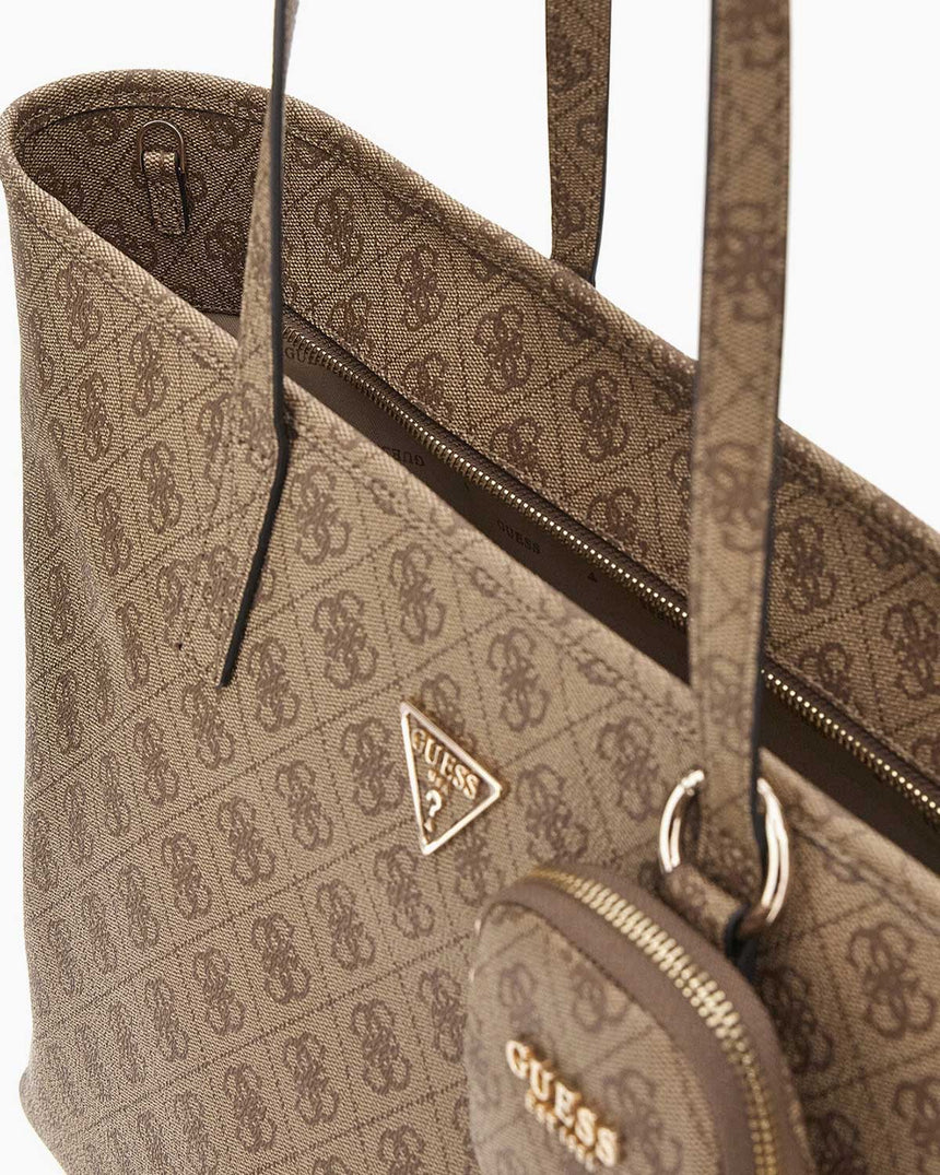 Guess Power Play II Kadın Tote Çanta Latte Logo