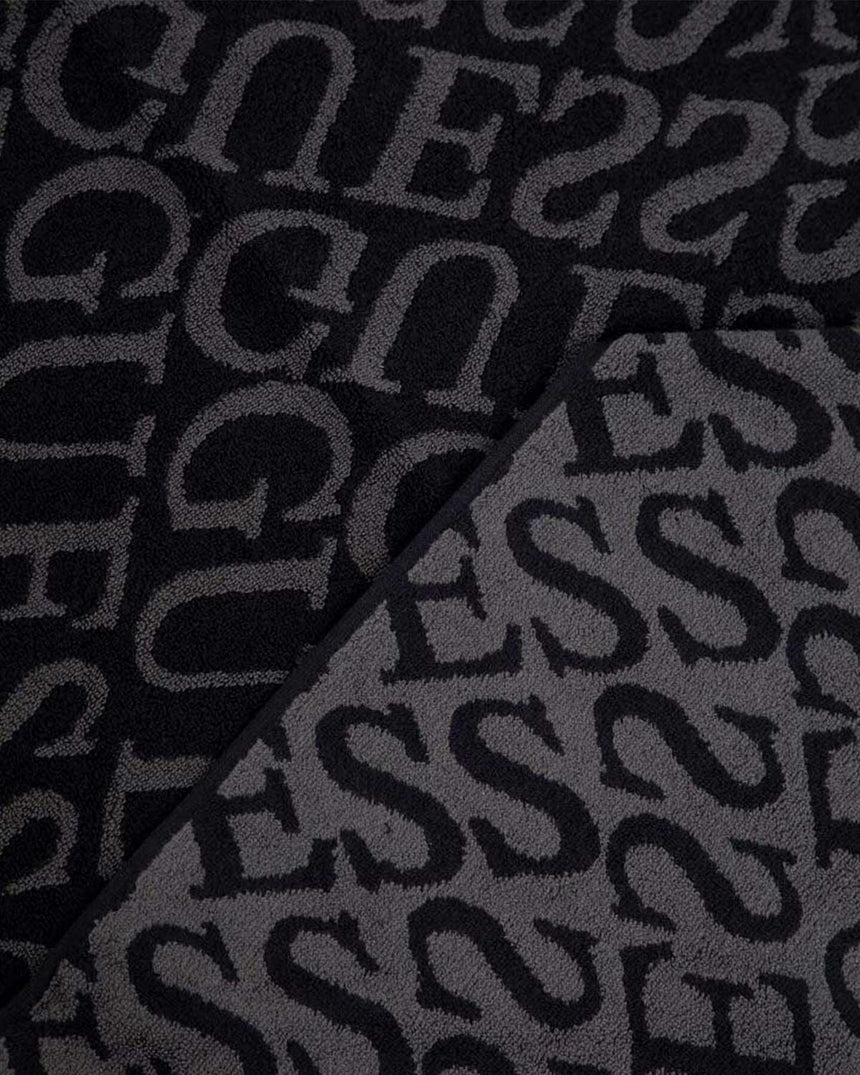 Guess New Towel Desenli Plaj Havlusu Black