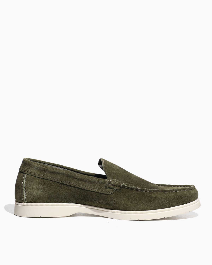 Tommy Hilfiger Casual Suede Loafers Süet Ayakkabı Green
