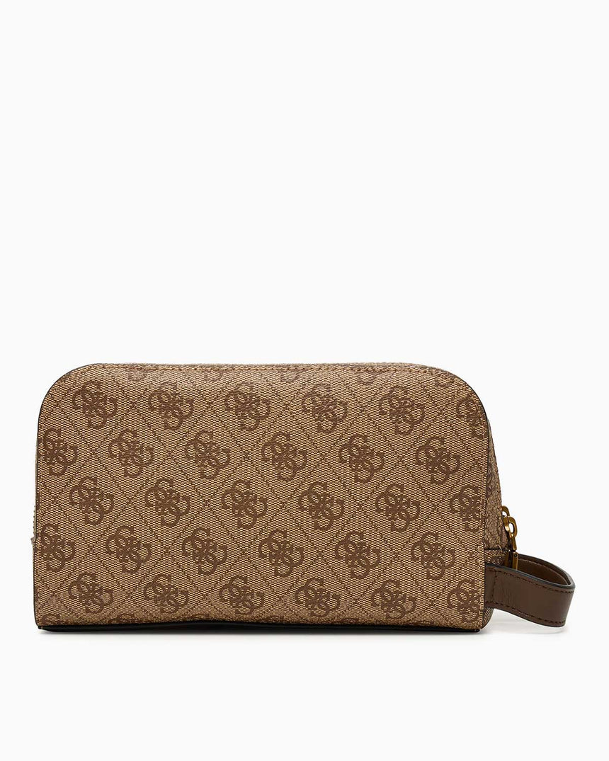 Guess Milano Erkek Makyaj Çantası Beige Brown