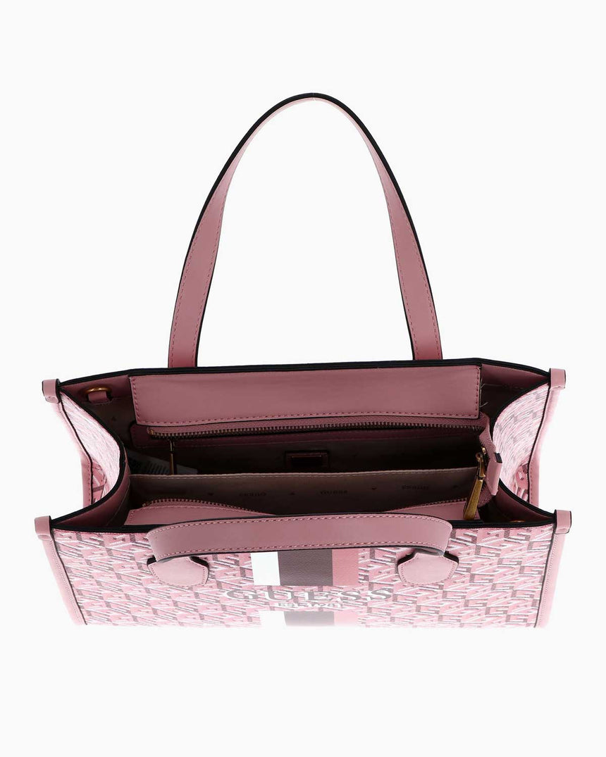 Guess Silvana 2 Compartmen El Çantası Apricot Rose Logo