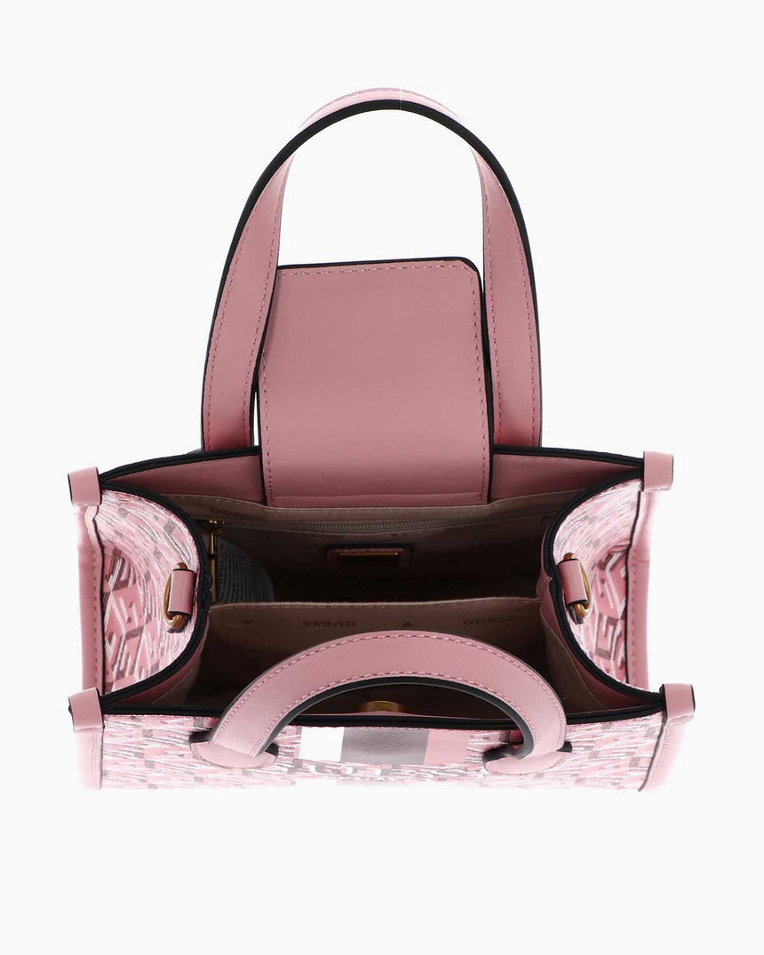 Guess Silvana Compartment Monogram Mini El Çantası