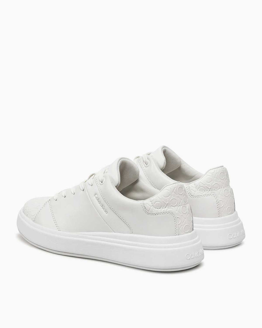 Calvin Klein Cupsole Lace Up Mono Sneakers White
