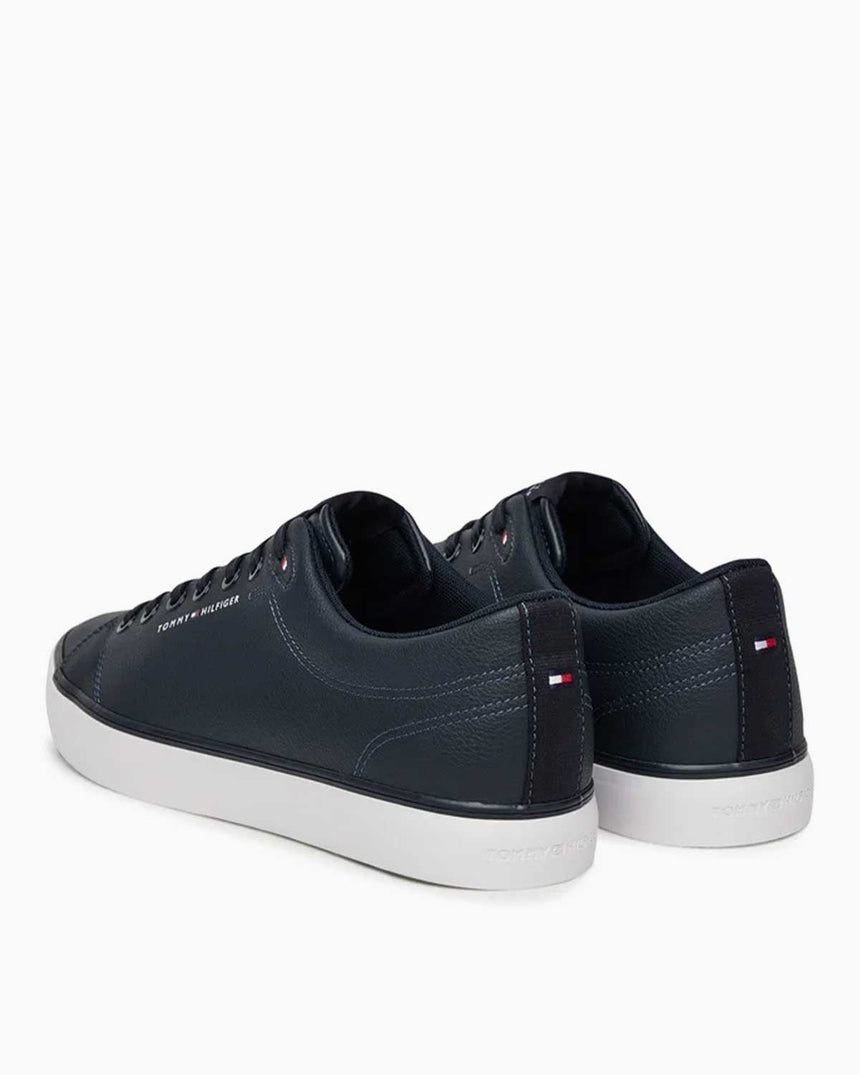 Tommy Hilfiger Düşük Bilek Güçlendirilmiş Deri Erkek Sneaker Desert Sky