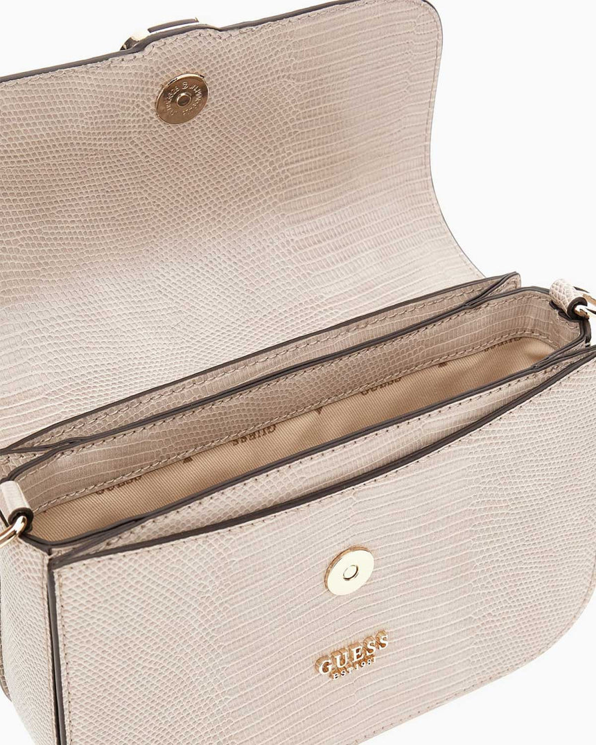 Guess Orlina Society Logo Kapaklı El Çantası Tau