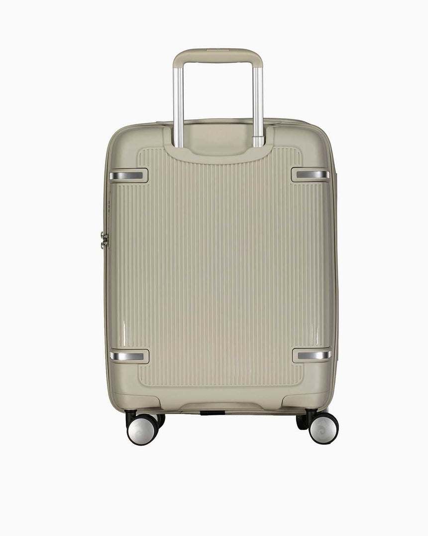 Pierre Cardin Logolu Kabin Boy Sert Valiz Gri