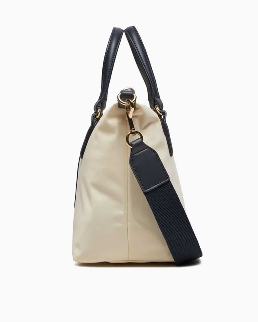 Tommy Hilfiger Poppy Small Tote Çapraz Askılı Çanta Beige