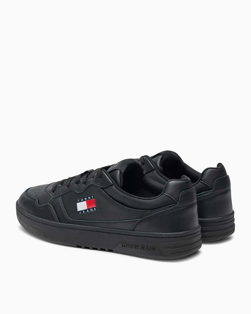 Tommy Jeans Cupsole Leather Essentials Sneaker Black