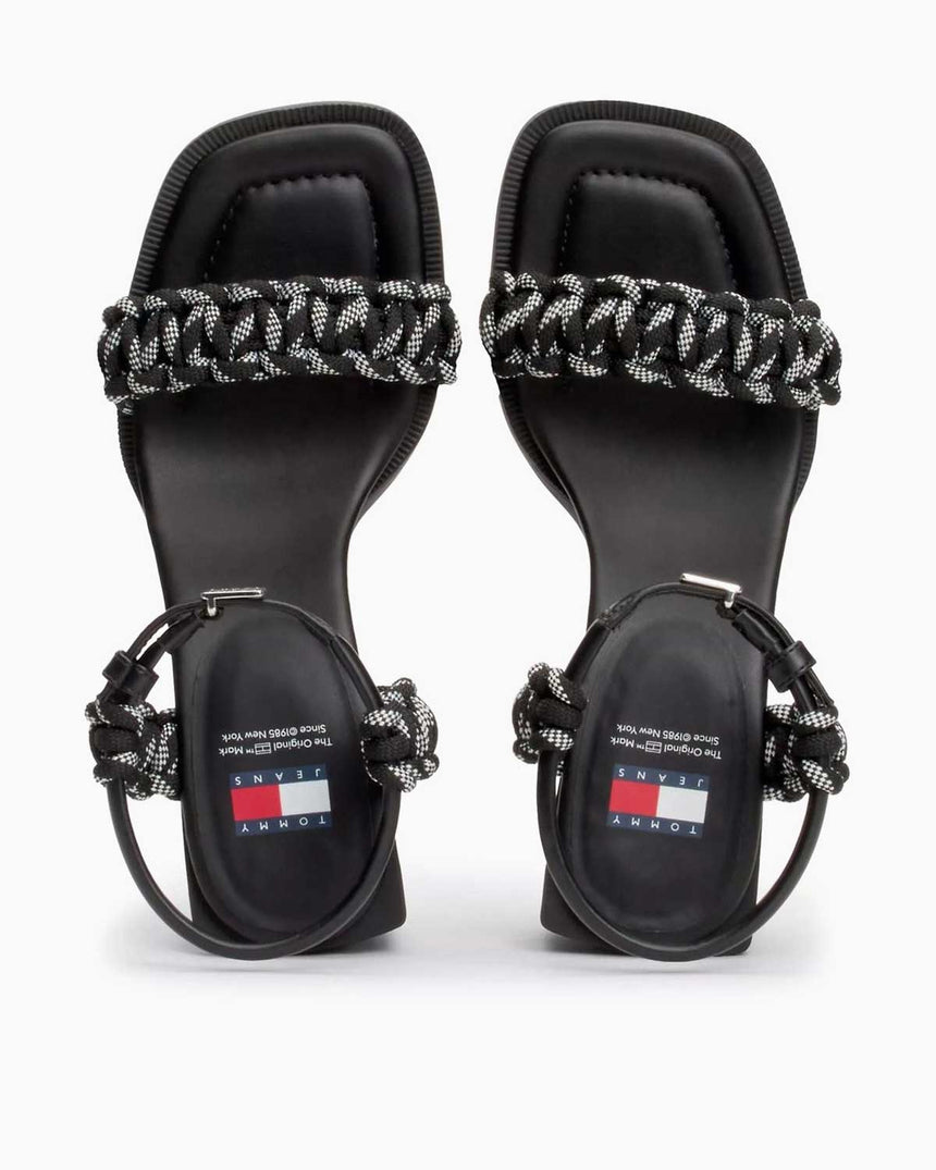 Tommy Hilfiger The Soho Braided Kadın Sandalet Black