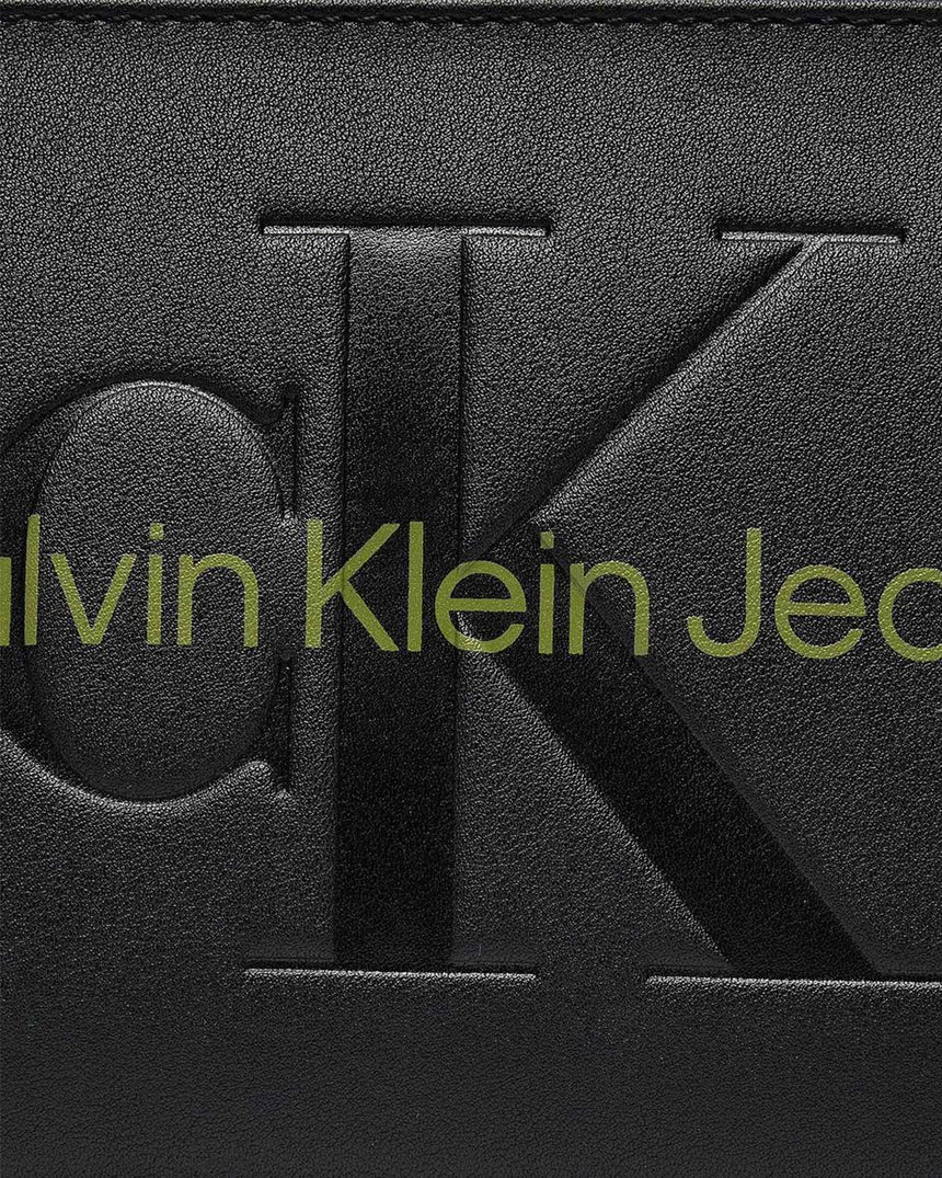 Calvin Klein Sculpted Shoulder Pouch Omuz Çantası Black/Dark Juniper