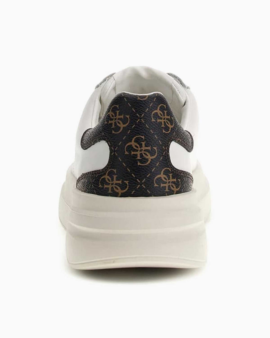 Guess Elba Logolu Sneaker White Brown Ocra