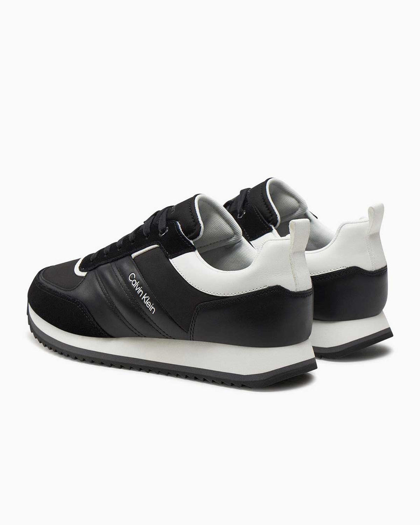 Calvin Klein Low Top Lace Up Sneakers Black / White