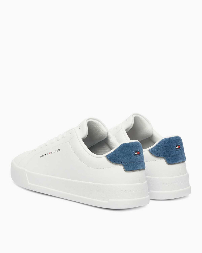 Tommy Hilfiger Court Detail Essential Sneaker White/Agean Sea