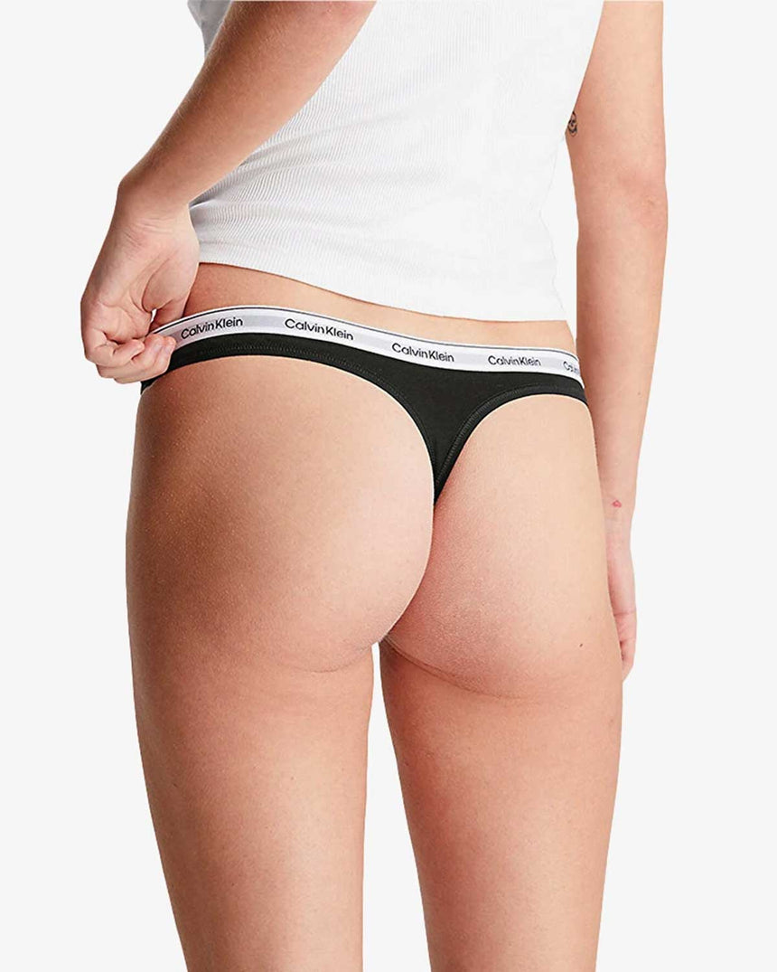 Calvin Klein Thong 3Pk Underwear Bottoms Külot Black/Grey Heather/White