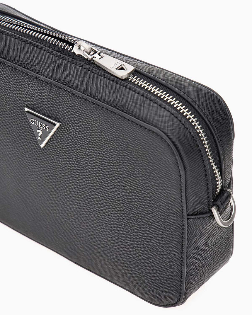 Guess Milano Logolu Mini Çapraz Askılı Çanta Black