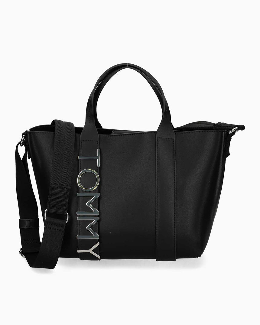 Tommy Jeans City Bold Mini Tote Çapraz Askılı Çanta Black