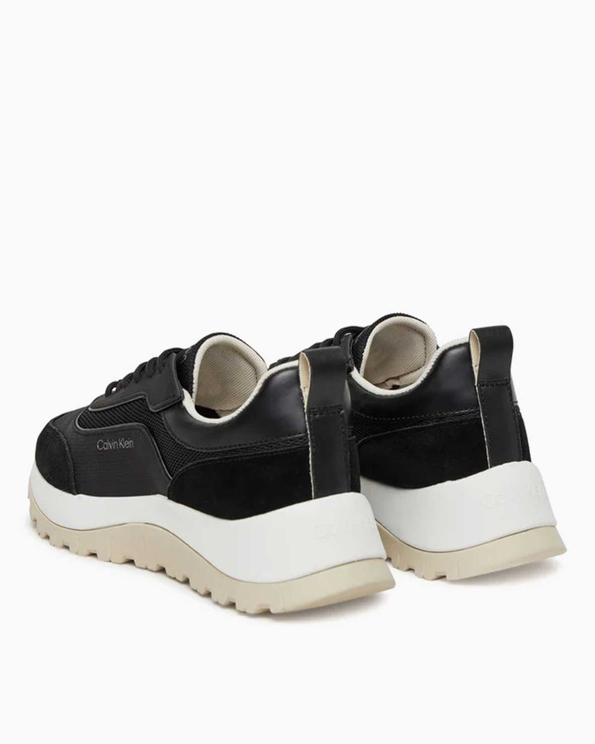 Calvin Klein 2 Topuk Parçalı Kadın Yürüyüş Sneaker CK Black