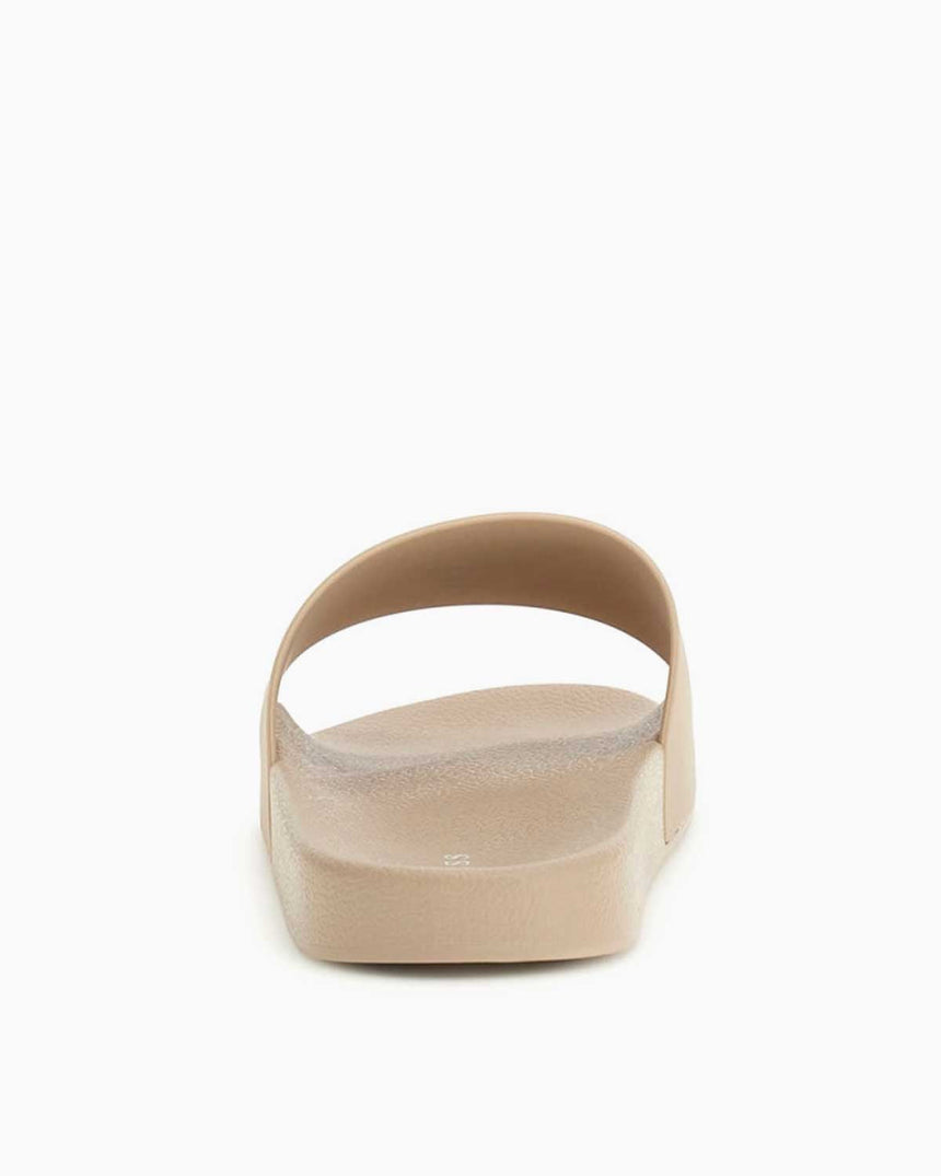 Guess Logo Plaj Terlik Taupe