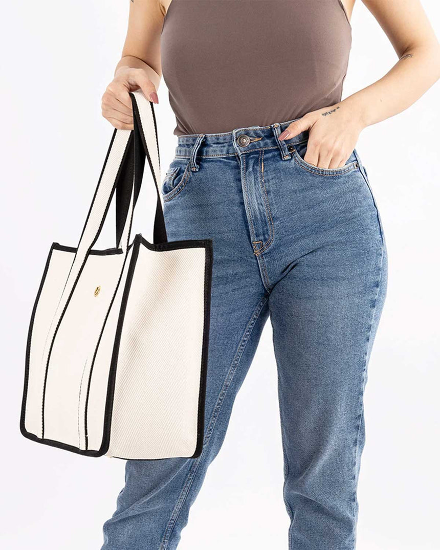 Nautica Omuz Çantası Bej - Siyah