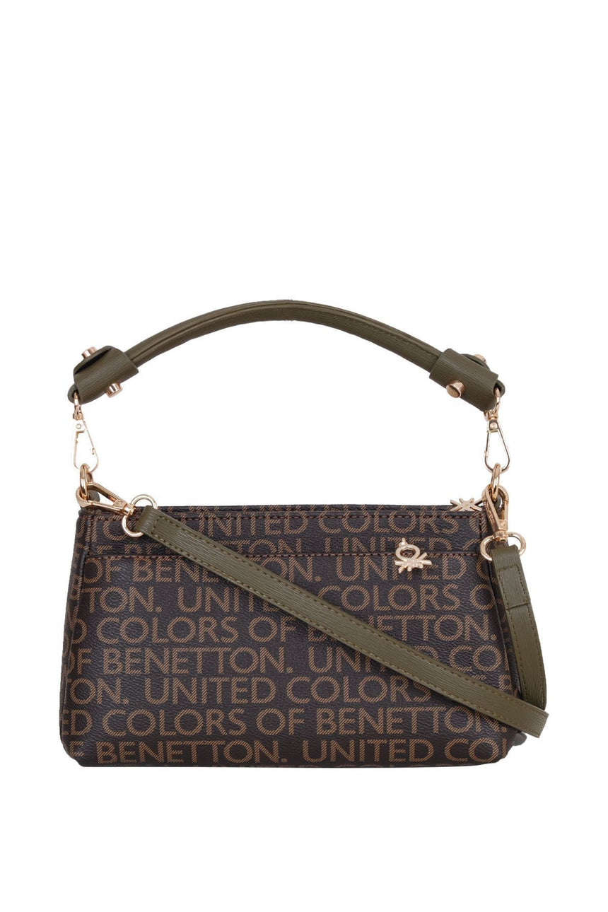 Benetton Classic Kadın El Çantası Kahve- Haki