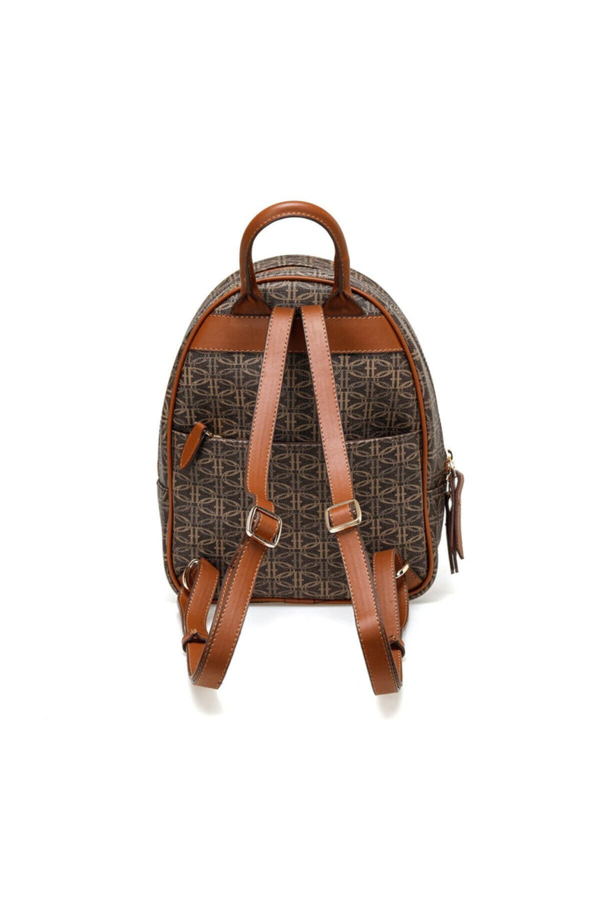 U.s Polo Assn. Ön Cepli Kadın Sırt Çantası Kahve - Taba