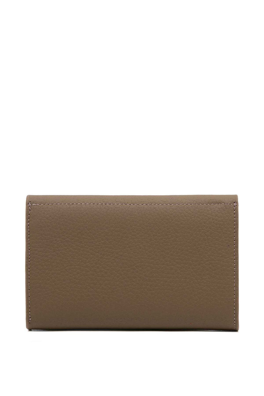 Isola Mary Kadın Hakiki Deri Cüzdan Koyu Vizon