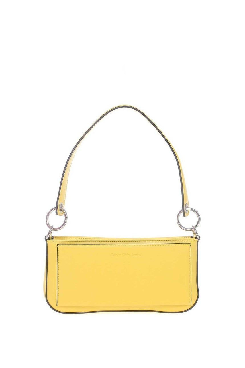 Calvin Klein Sculpted Shoulder Pouch Two Tone Kadın Omuz Çantası Super Lemon