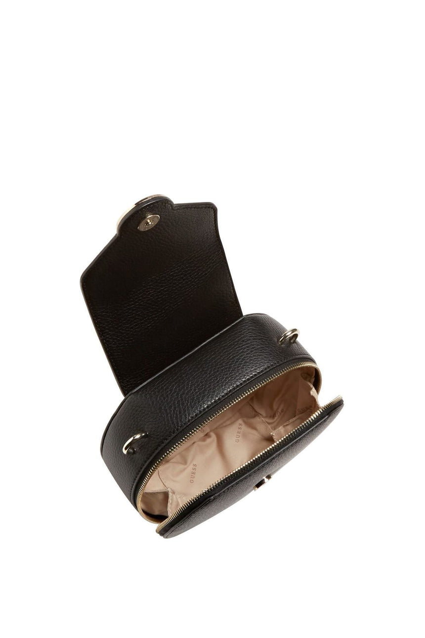 Guess Belle Isle Round Cas Çapraz Askılı Kadın Çantası Black
