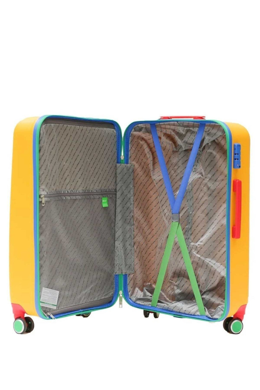 Benetton Orta Boy 60 Cm Valiz Sarı