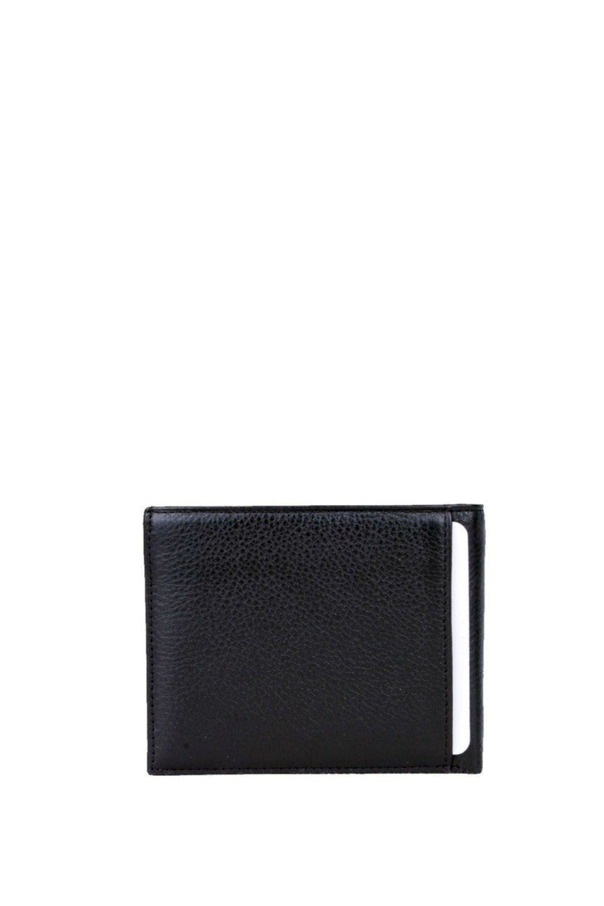 Grande Çıkarılabilir Kartlıklı Ve Dış Cepli Erkek El Portföyü Siyah