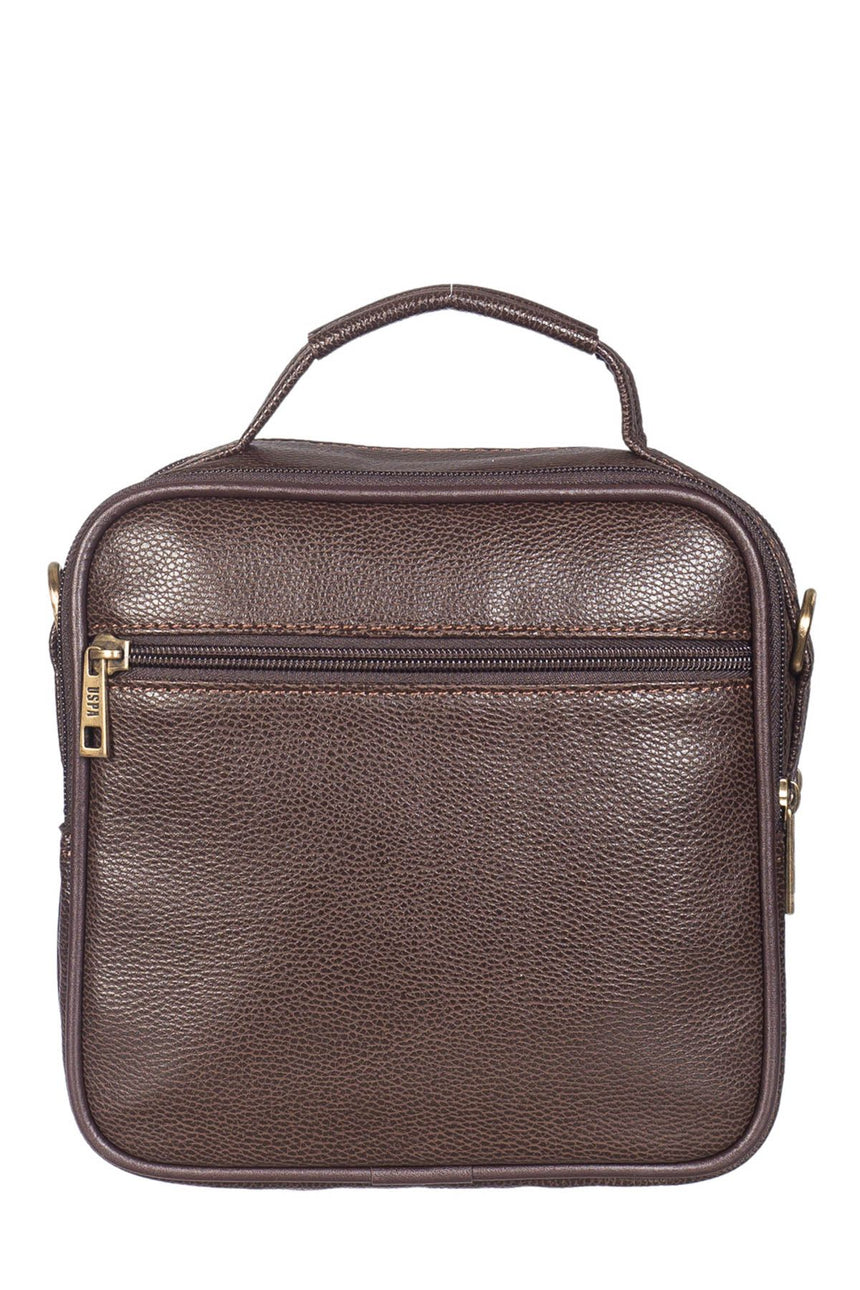 Us Polo Erkek Evrak Çantası Kahve