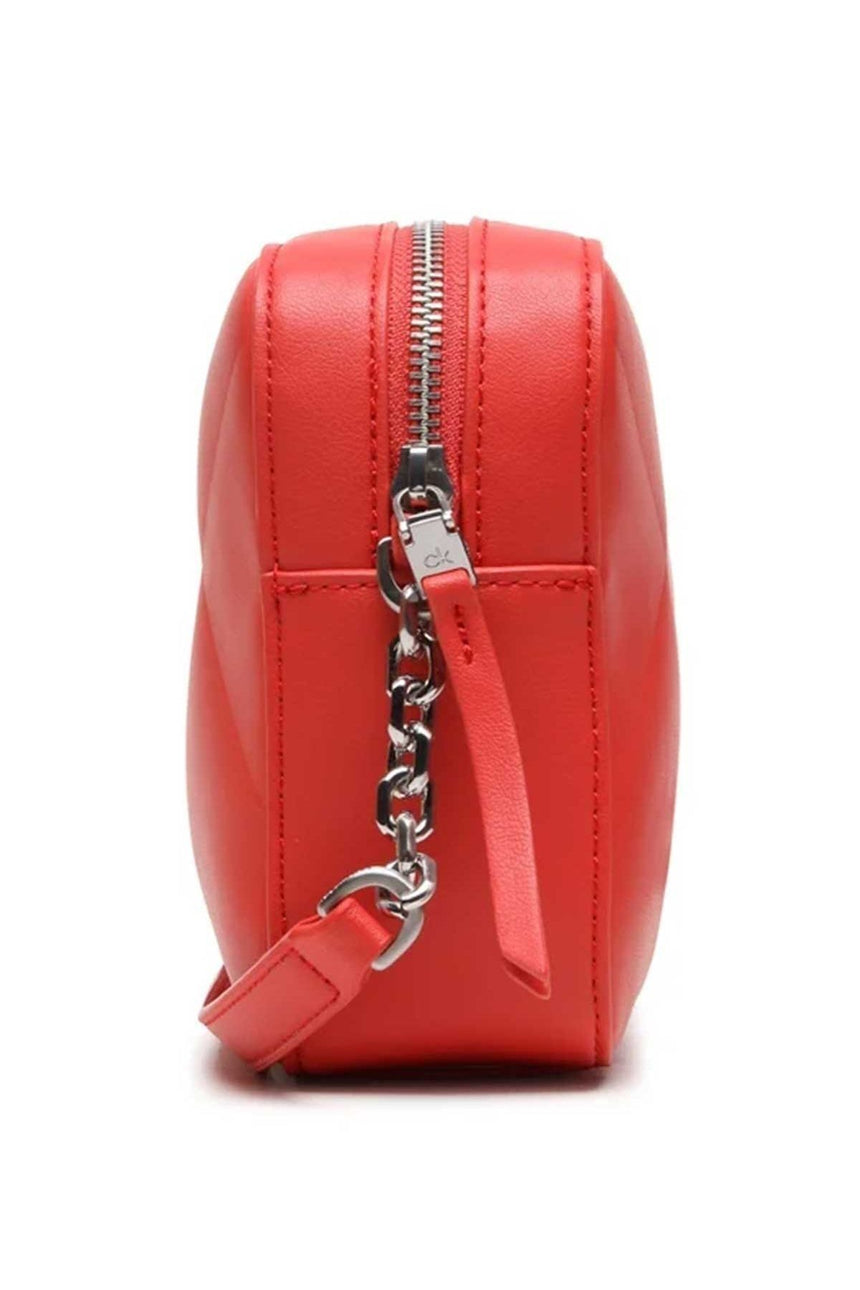 Calvin Klein Re-Lock Quılt Çapraz Askılı Kadın Çantası Red