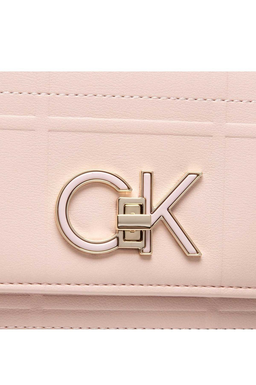 Calvin Klein Re-Lock Conv X Body Quilt Kadın Omuz Çantası Spring Rose