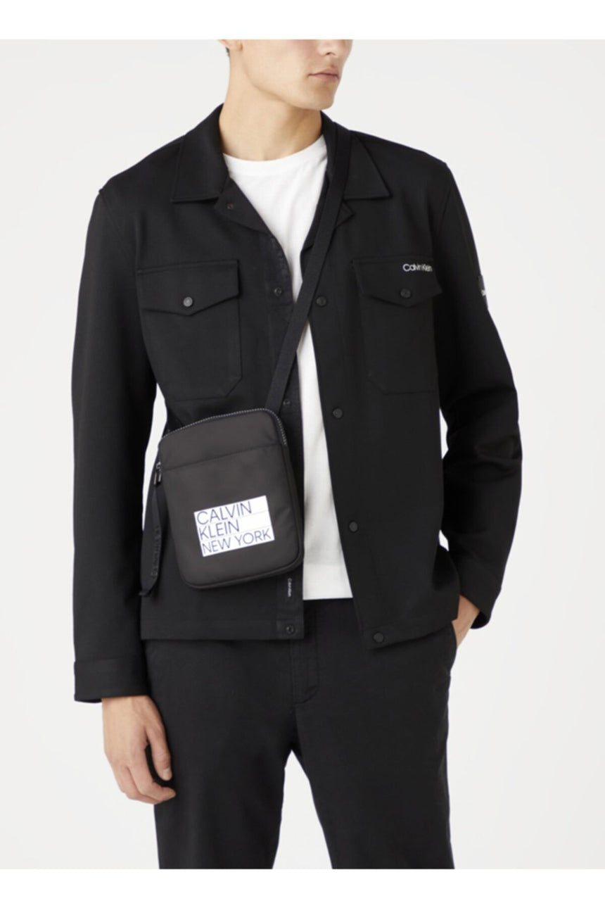 Calvin Klein Erkek Flatpack S Crossovers Çapraz Askılı Çanta CK Black