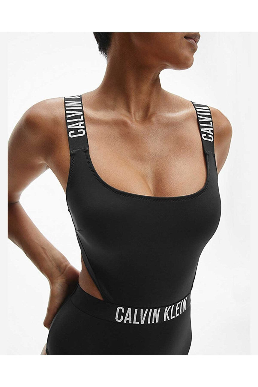 Calvin Klein Cut Out Kadın Mayo Pvh Black